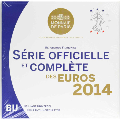 Offizieller KMS Frankreich 2014 in Stempelglanz (st)