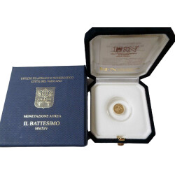 10 Euro Gedenkmünze Vatikan 2014 Gold PP - Die Taufe...
