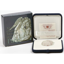 5 Euro Gedenkmünze Vatikan 2014 Silber PP - 47....