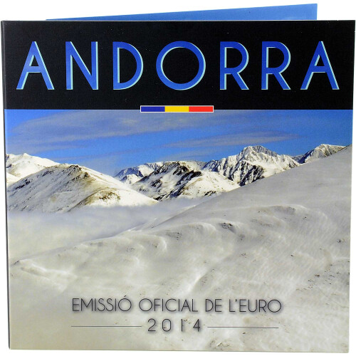 Offizieller Euro Kursmünzensatz Andorra 2014 Stempelglanz...