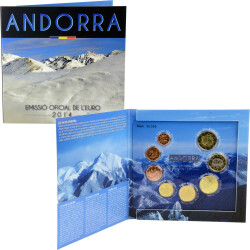 Offizieller Euro Kursmünzensatz Andorra 2014...