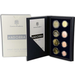 Offizieller Euro Kursmünzensatz Andorra 2014...