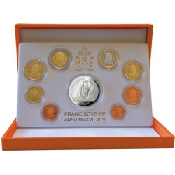 Offizieller Euro Kursmünzensatz Vatikan 2016...