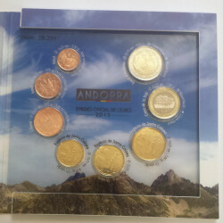 Offizieller Euro Kursmünzensatz Andorra 2015 Stempelglanz (st)