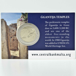 2 Euro Gedenkmünze Malta 2016 st - Ggantija Tempel -...