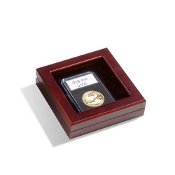 Münzetui VOLTERRA, für zertifizierte Münzkapseln mit Glasdeckel