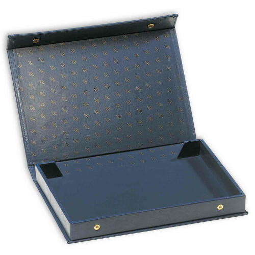 LEUCHTTURM Münzkassette L für bis zu 4 Münztableaus, blau, leer