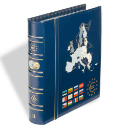 Münzalbum VISTA, für Euros "Die neuen Länder" Band 2, inkl. Schutzkassette, blau