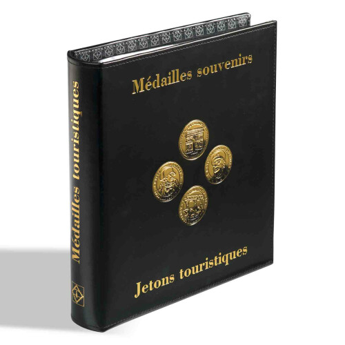 Münzalbum OPTIMA Classic-Design "Médailles Souvenirs" inkl. 5 OPTIMA-Münzhüllen