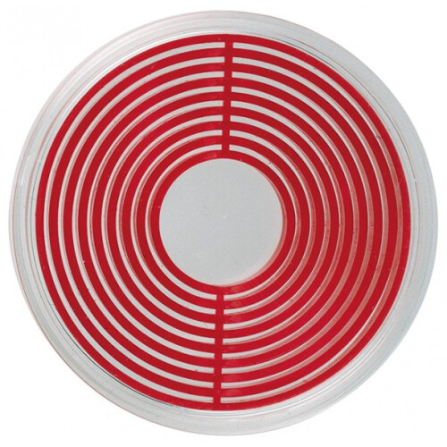 LINDNER Münzbox-Kapsel groß 16 - 51 mm Ø rotes Inlett, 10er-Packung