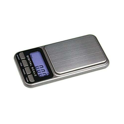 Digitale Taschen-Münzwaage (inkl. Batterien), Präzision bis 0,01 g - max. 500 g