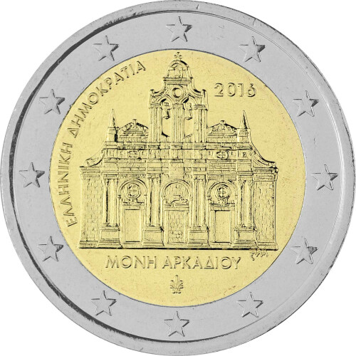 2 Euro Gedenkmünze Griechenland 2016 bfr. - Arkadi Kloster