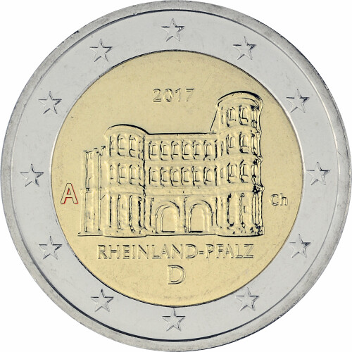 2 Euro Gedenkmünze Deutschland 2017 bfr. - Porta Nigra (A)