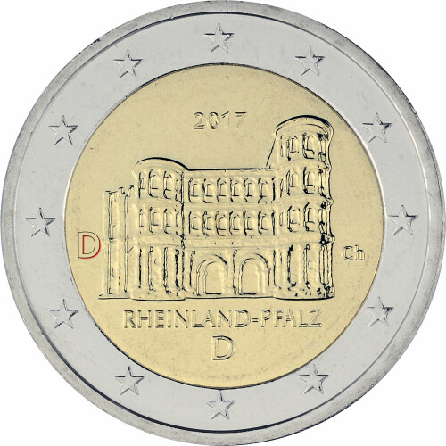 2 Euro Gedenkmünze Deutschland 2017 bfr. - Porta Nigra (D)