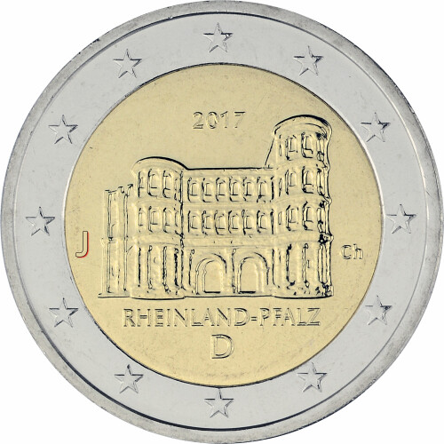 2 Euro Gedenkmünze Deutschland 2017 Bfr Porta Nigra J 495