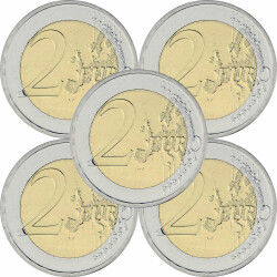 5 x 2 Euro Gedenkmünze Deutschland 2017 bfr. - Porta...