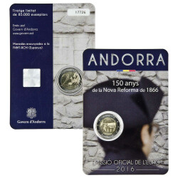 2 Euro Gedenkm&uuml;nze Andorra 2016 st - 150 Jahre...