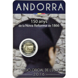 2 Euro Gedenkmünze Andorra 2016 st - 150 Jahre Reform von 1866 - im Blister