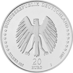 20 Euro Deutschland 2017 Silber bfr. - Bremer Stadtmusikanten (Serie: Grimms Märchen)