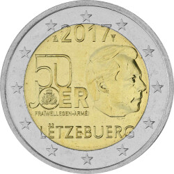 2 Euro Gedenkmünze Luxemburg 2017 bfr. - 50 Jahre...