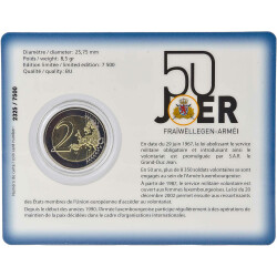 2 Euro Gedenkmünze Luxemburg 2017 st - 50 Jahre...