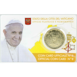50 cent Coincard Vatikan 2017 - Franziskus - Nr. 8 