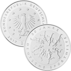 20 Euro Deutschland 2017 Silber bfr. - 50 Jahre Deutsche...