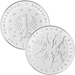 20 Euro Deutschland 2017 Silber bfr. - 50 Jahre Deutsche...