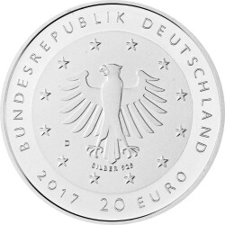 20 Euro Deutschland 2017 Silber bfr. - 50 Jahre Deutsche Sporthilfe
