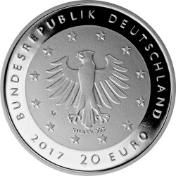 20 Euro Deutschland 2017 Silber PP - 50 Jahre Deutsche Sporthilfe