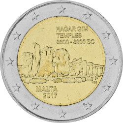 2 Euro Gedenkmünze Malta 2017 bfr. - Tempel von...
