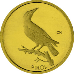 20 Euro Goldmünze "Pirol" - Deutschland 2017 - Serie: "Heimische Vögel" - F Stuttgart