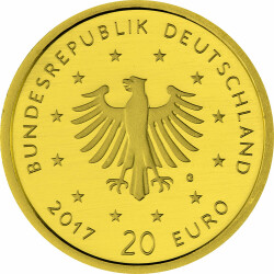 5 x 20 Euro Goldmünze "Pirol" - Deutschland 2017 - Serie: "Heimische Vögel" - A D F G J