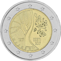 2 Euro Gedenkmünze Estland 2017 bfr. - Unabhängigkeit