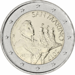2 Euro Kursm&uuml;nze San Marino 2017 bankfrisch -...