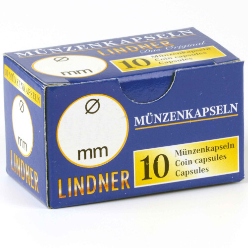 LINDNER 10er-Pack runde Münzkapseln 45mm