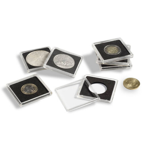 LINDNER Das Original - 10 Capsule Porta Monete Da 31 Mm Per Collezionisti, Diametro Esterno 37 Mm