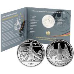20 Euro Deutschland 2017 Silber PP - Laufmaschine Karl...