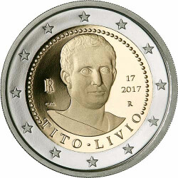 2 Euro Gedenkm&uuml;nze Italien 2017 bfr. - Titus Livius