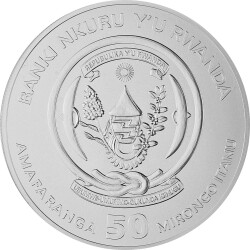 50 Francs Ruanda 2017 - 1 Unze Silber BU - Nautical Ounce: Santa Maria