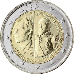 2 Euro Gedenkm&uuml;nze Luxemburg 2017 bfr. -...