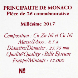 2 Euro Gedenkmünze Monaco 2017 PP - Fürstliche Karabinierskompanie