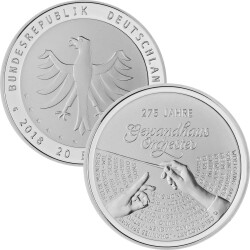 20 Euro Deutschland 2018 Silber bfr. - 275 Jahre...