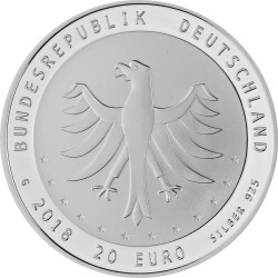 20 Euro Deutschland 2018 Silber bfr. - 275 Jahre Gewandhausorchester