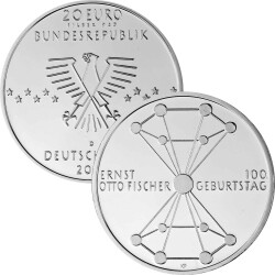 20 Euro Deutschland 2018 Silber bfr. - 100. Geburtstag...