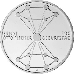 20 Euro Deutschland 2018 Silber bfr. - 100. Geburtstag Ernst Otto Fischer