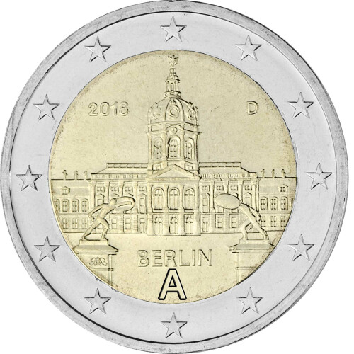 2 Euro Gedenkmünze Deutschland 2018 bfr. - Schloss Charlottenburg (A)