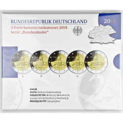 2 Euro Gedenkm&uuml;nze Deutschland 2018 PP - Schloss...