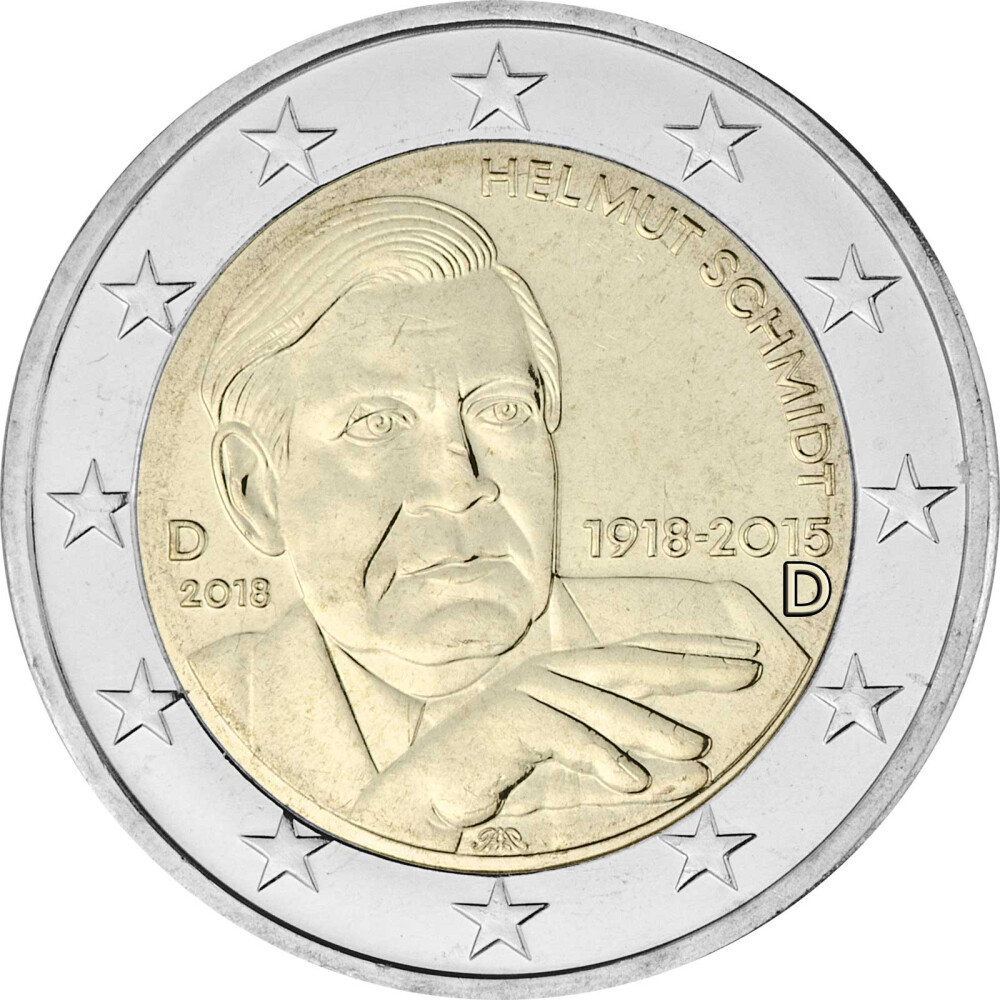 2 Euro Münze Helmut Schmidt Wert