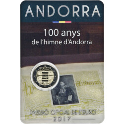 2 Euro Gedenkmünze Andorra 2017 st - 100 Jahre Hymne...